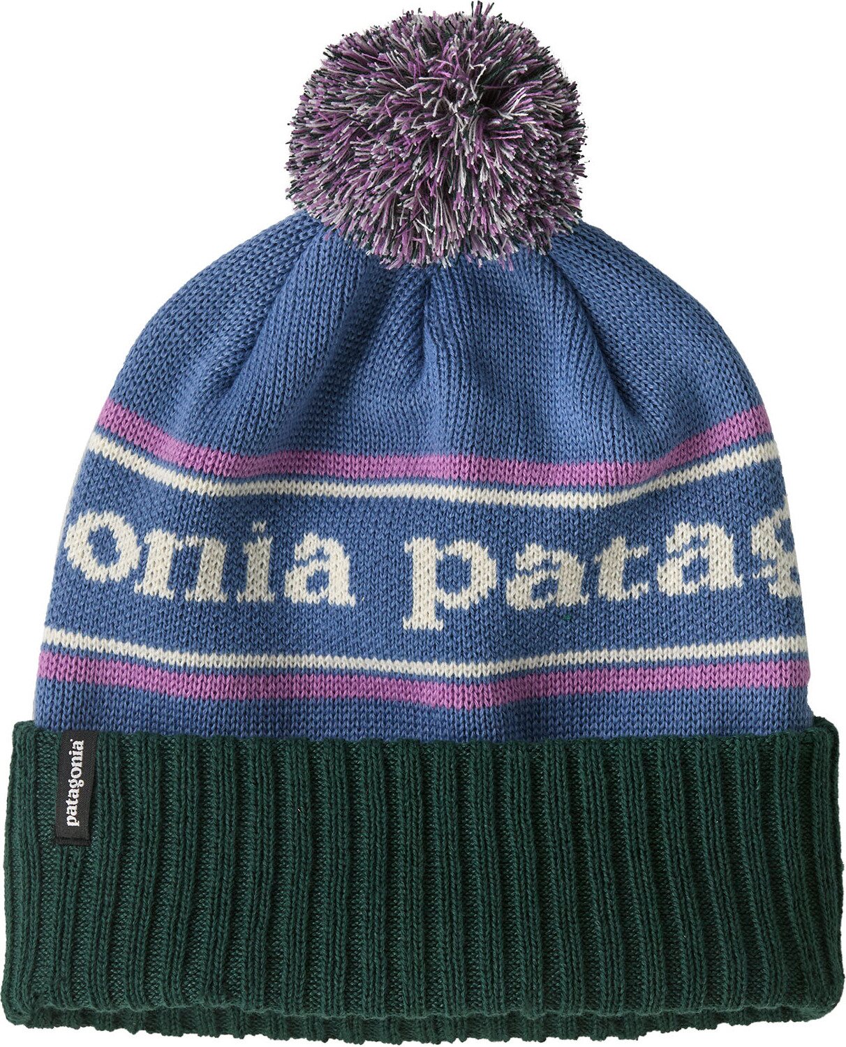 Patagonia Powder Town Beanie Park Stripe: Barnacle Blue