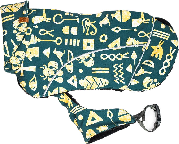 Beana Frostbite Winter Coat Hieroglyphs