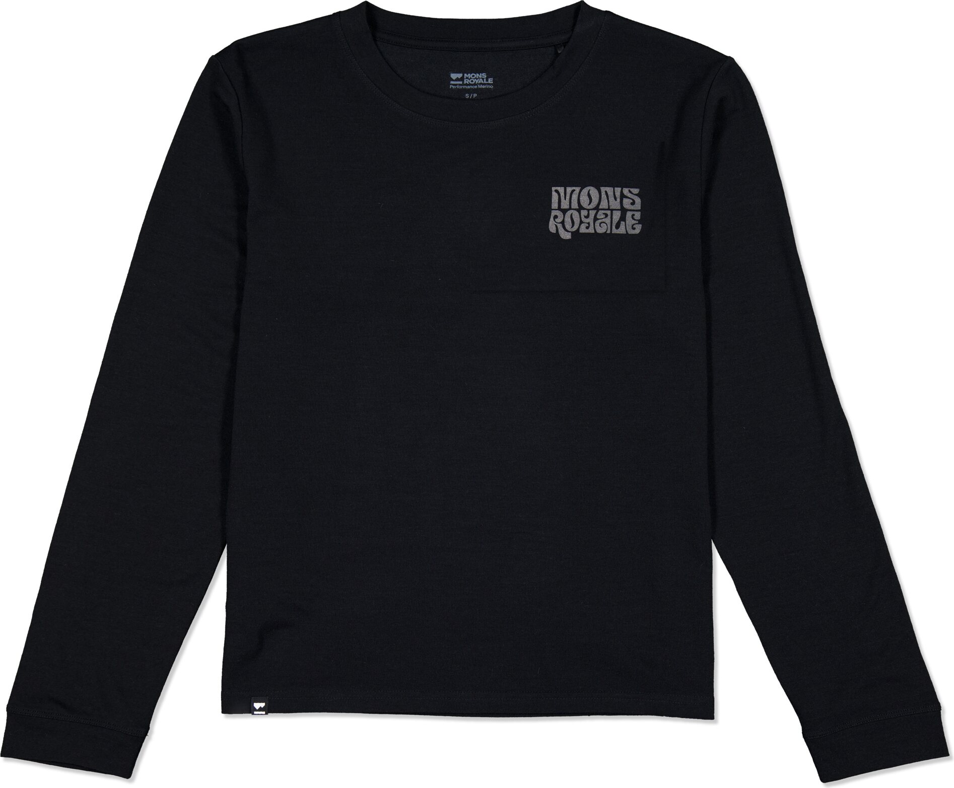 Mons Royale Icon Merino Long Sleeve Womens Black