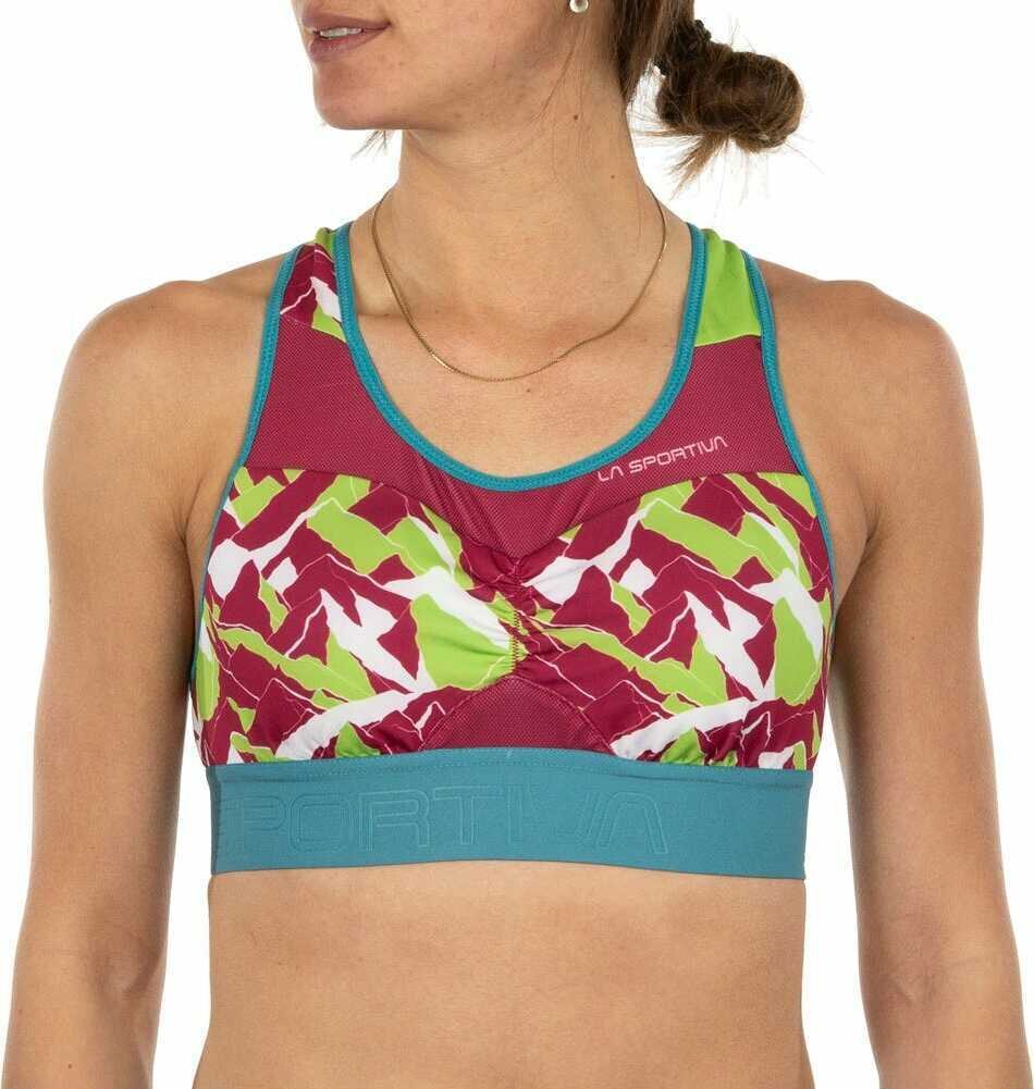 La Sportiva Captive Top Women Red Plum/Lime Green