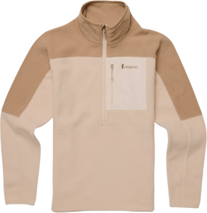 Cotopaxi Abrazo Fleece Half-Zip Jacket Womens Khaki And Cream