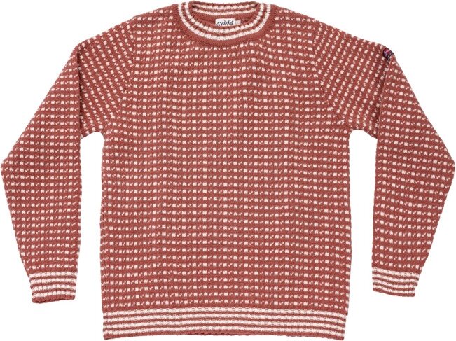 Devold Islender Refined Sweater Marsala/Offwhite