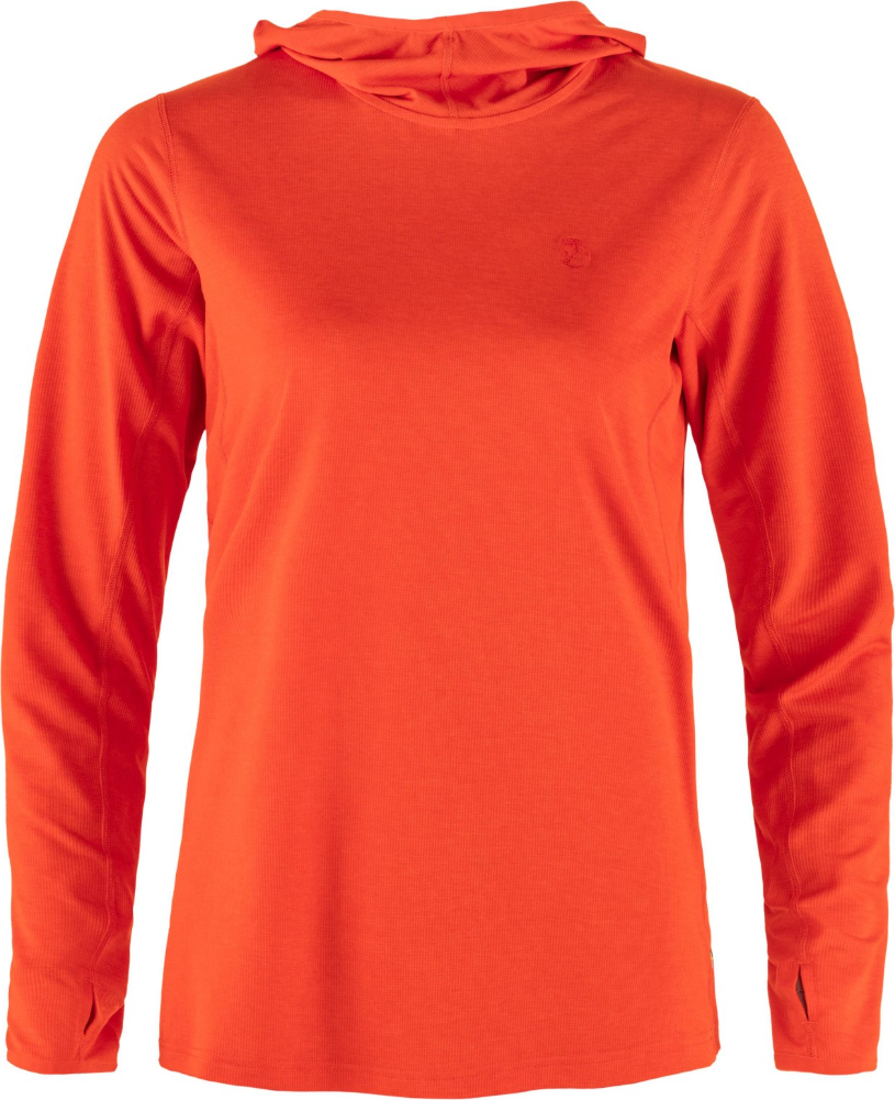 Fjällräven Abisko Sun Hoodie Womens Flame Orange (214)