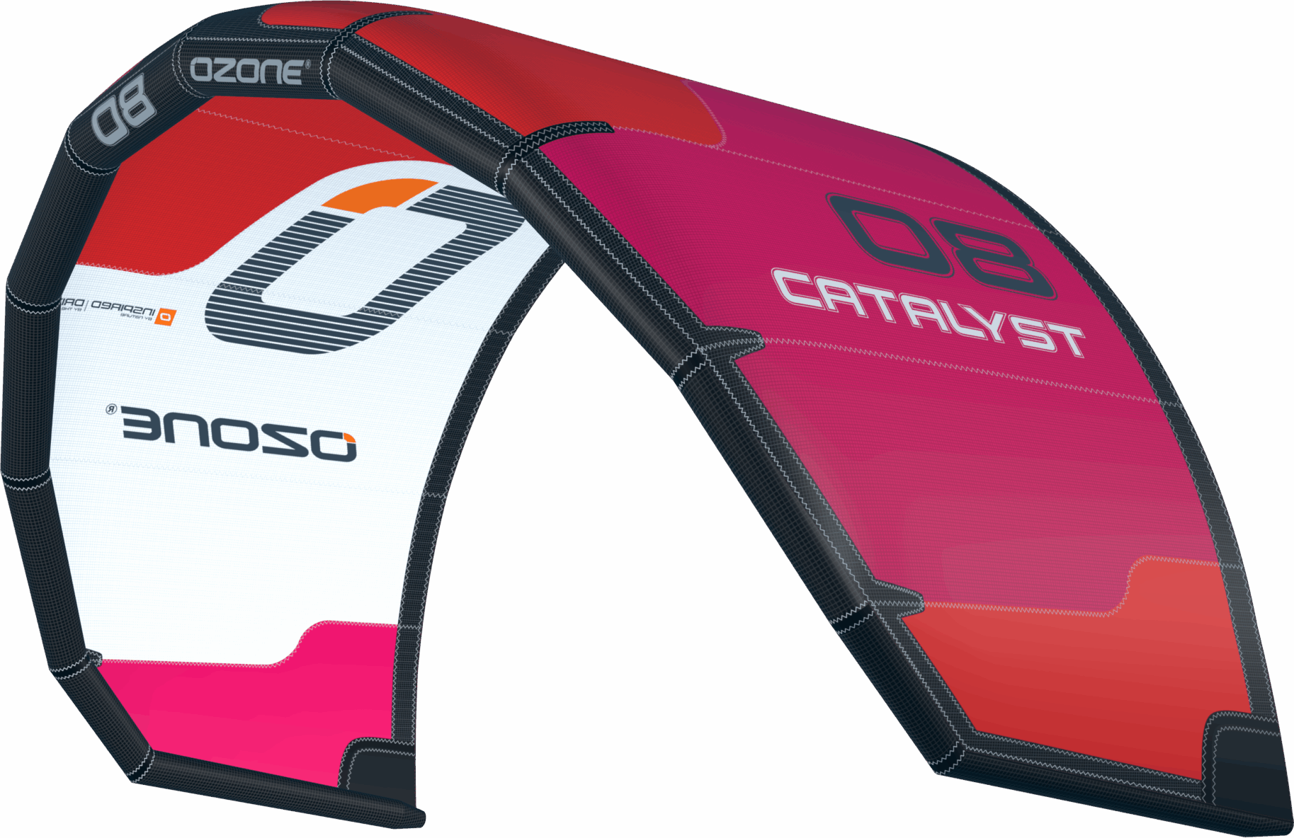 Ozone Catalyst V5 Kite Only 6m² Rubine Red/Red/White