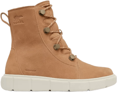 Sorel Explorer III Joan WP Womens Tawny Buff, Chalk
