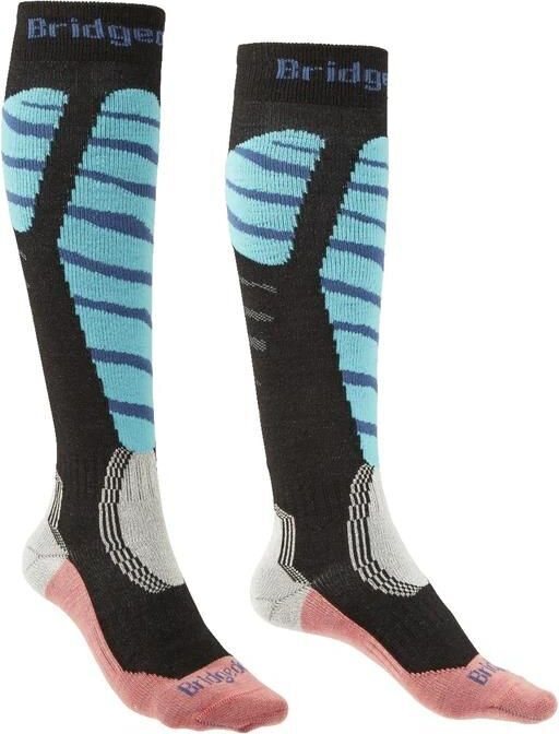 Bridgedale Ski EasyOn Womens Black/Coral