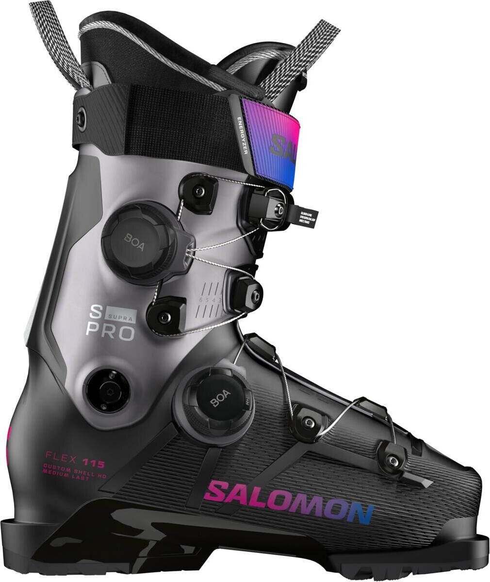 Salomon S/Pro Supra Dual BOA 115 Womens Black / Beluga Met. / Beetroot Purple