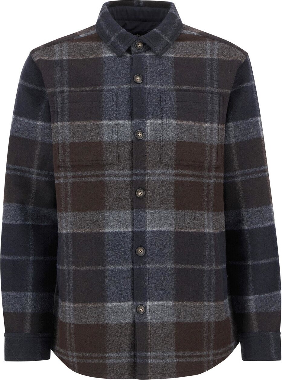 Barbour Chapter Tailored Check Overshirt Mens Midnight Oak Tartan