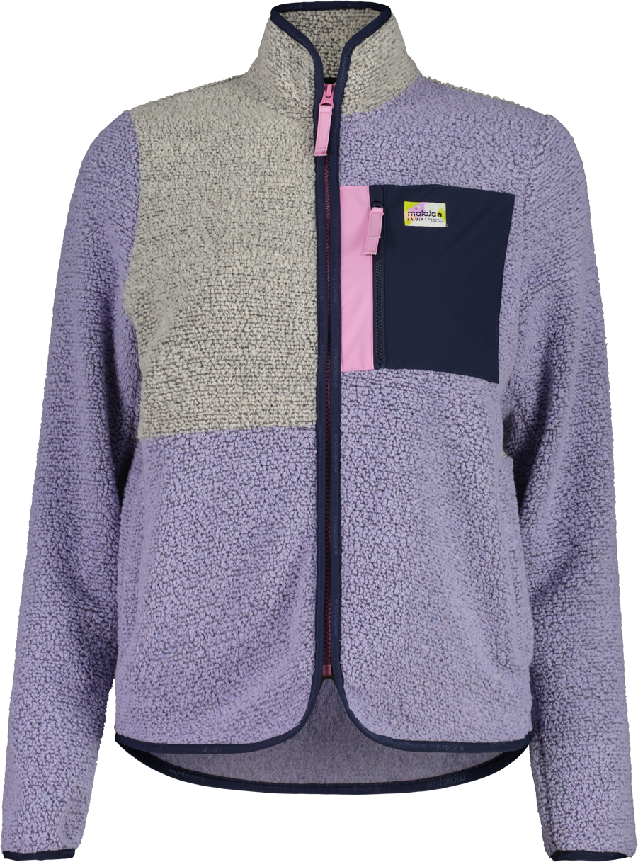 Maloja VallettaM. Fleece Jacket Womens Shaded Purple Multi