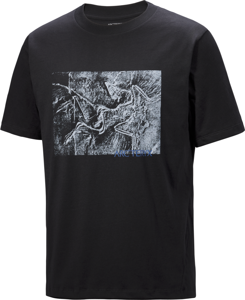 Arc'teryx Kragg Cotton Lithographica Short Sleeve Mens Black