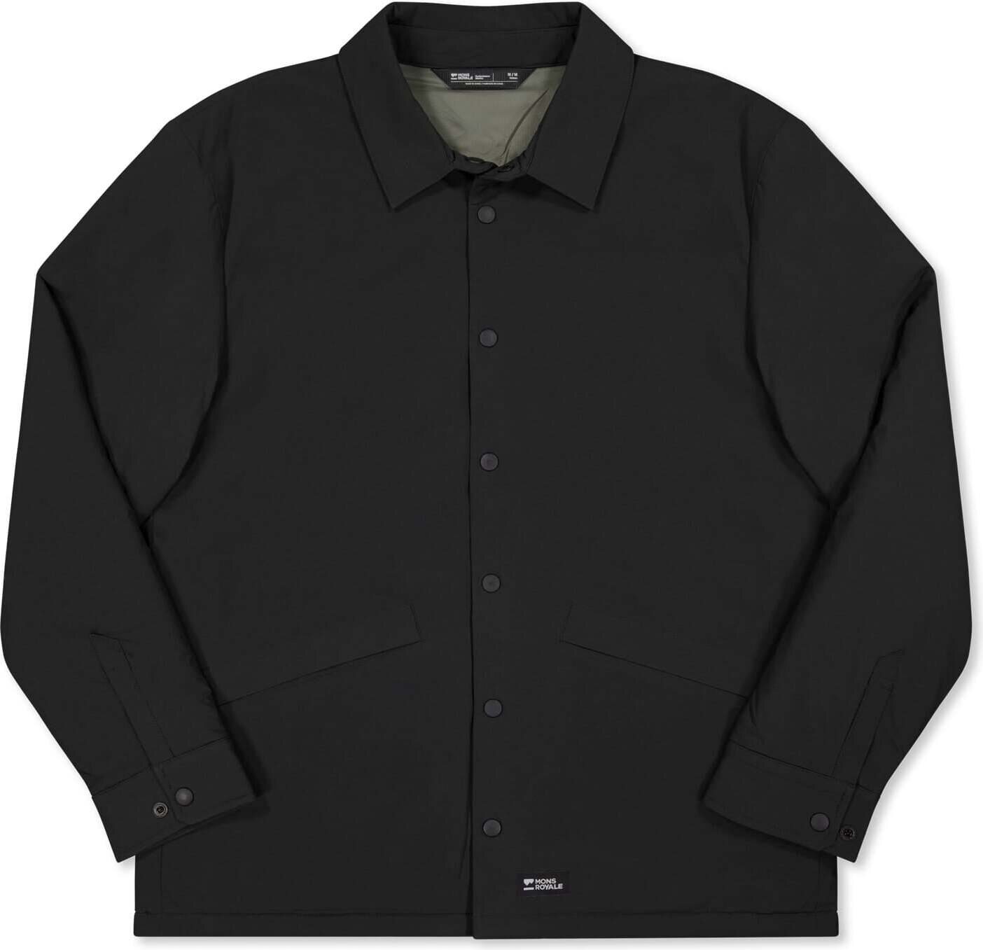 Mons Royale Stacker Merino Reversible Insulated Jacket Unisex Black / Basil