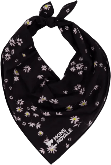 Mons Royale Renegade Merino Bike Bandana Black Daisy