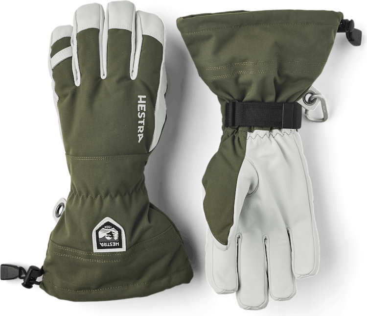 Hestra Army Leather Heli Ski Olive