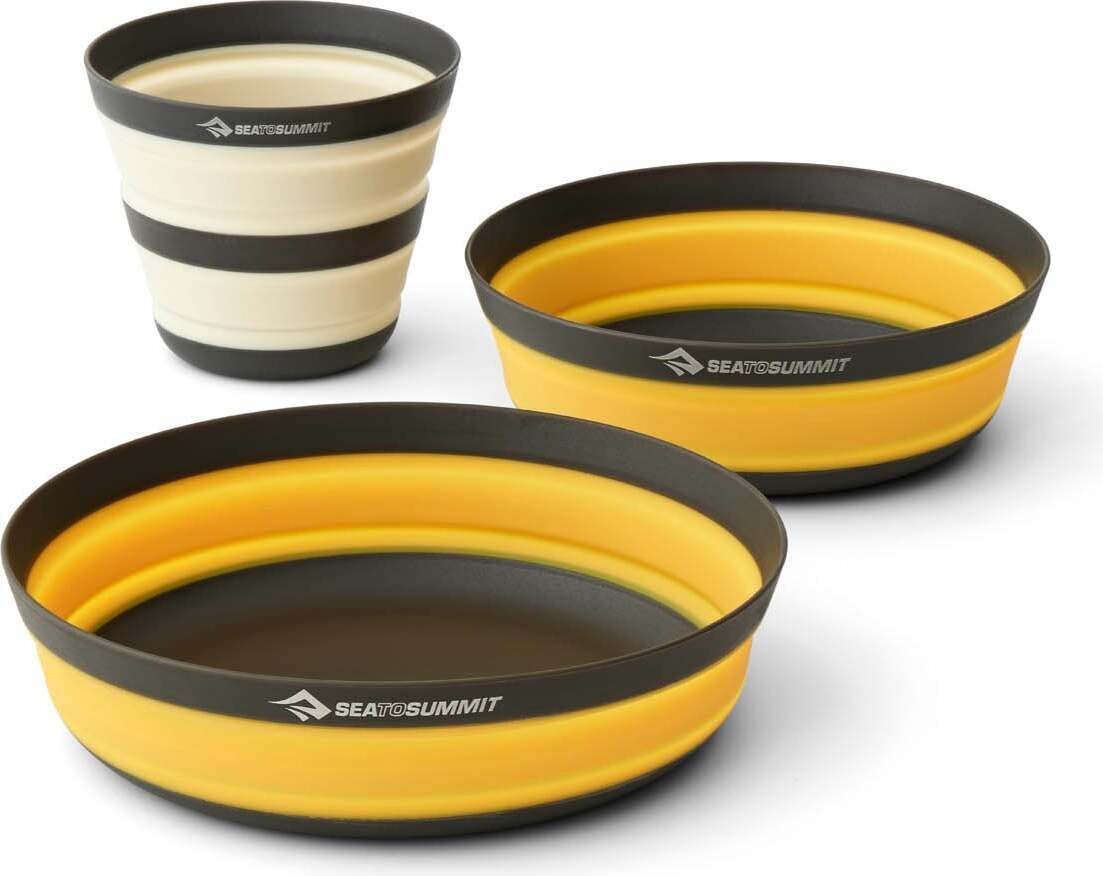Sea to Summit Frontier UL Collapsible Dinnerware Set 3 Piece Sulphur Yellow