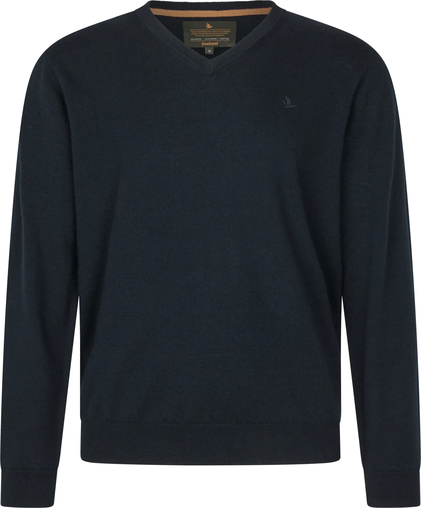 Seeland Pine V-Neck Pullover Mens Dark Sapphire
