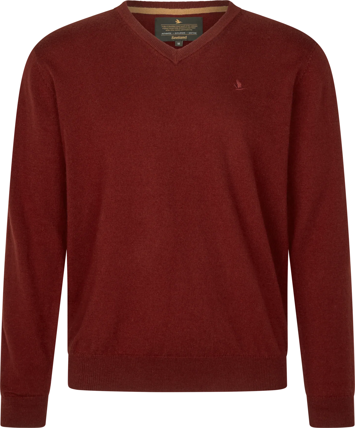Seeland Pine V-Neck Pullover Mens Merlot