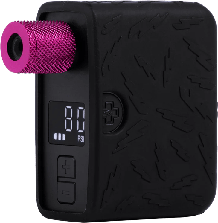 Muc-Off Airmach Electric Mini Pro Inflator 120Psi Black/Pink