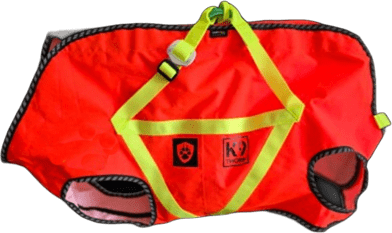 K9 Thorn Alpha Harness for Transporting Neon Red