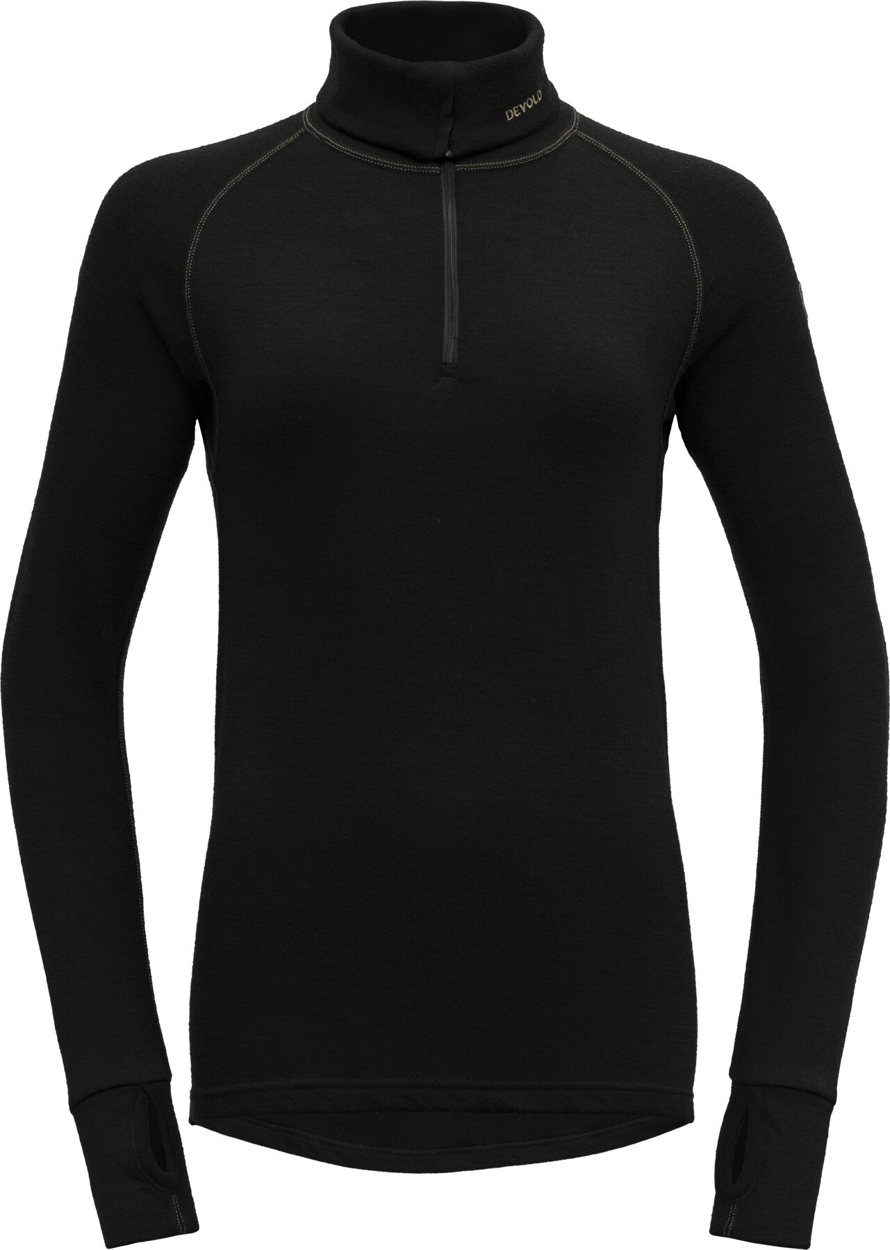 Devold Expedition Merino 235 Zip Neck Womens Black