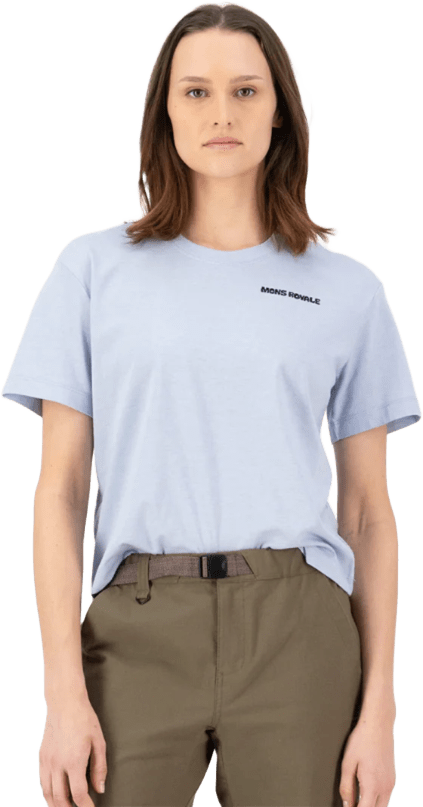 Mons Royale Yonder Merino Organic Cotton T-Shirt Womens Frost