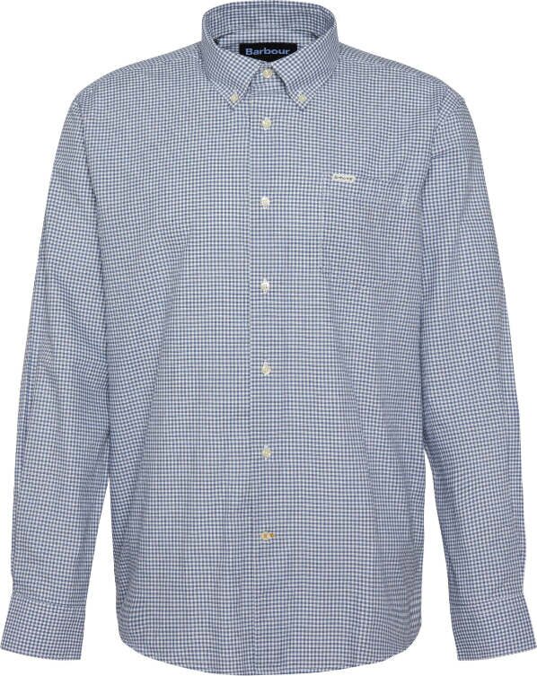 Barbour Finwell Gingham Regular Fit Shirt Mens Sky