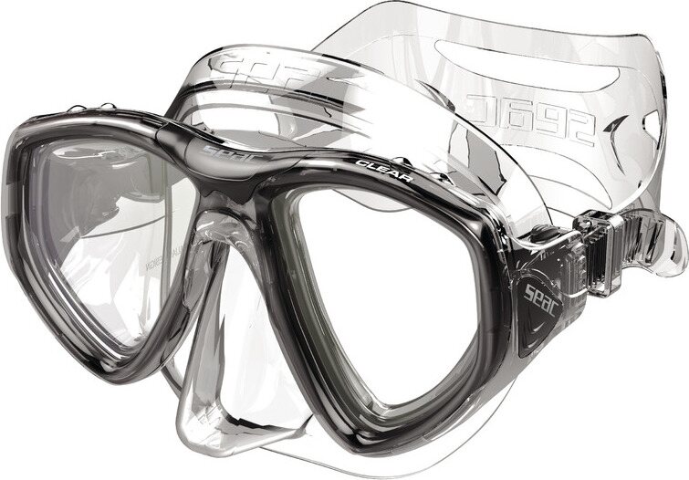 Seacsub Clear Antifog Mask Transparent Black