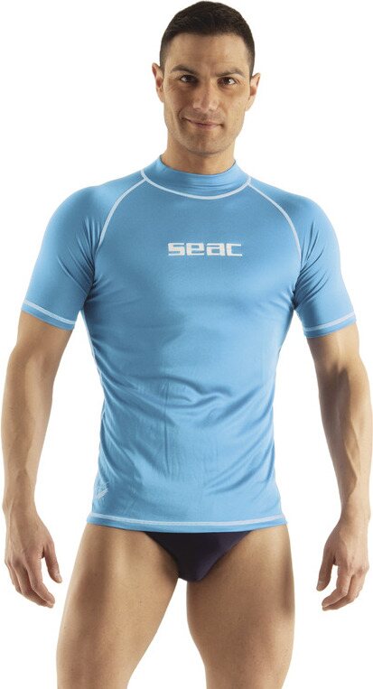 Seacsub Rash Guard T-Sun Short Mens Light Blue