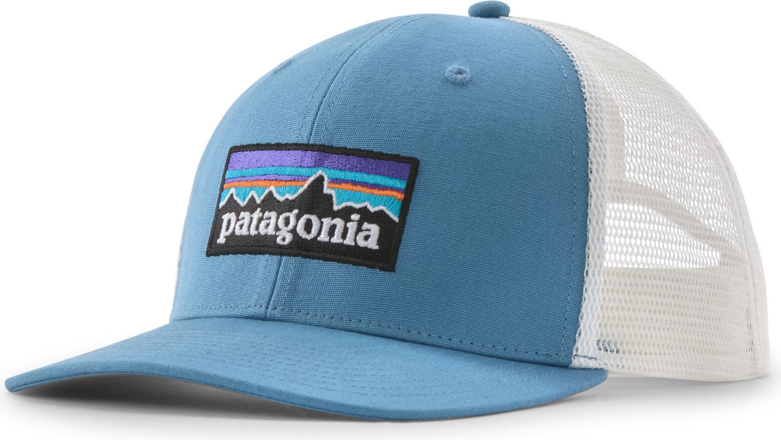 Patagonia P-6 Logo Trucker Hat Shore Blue