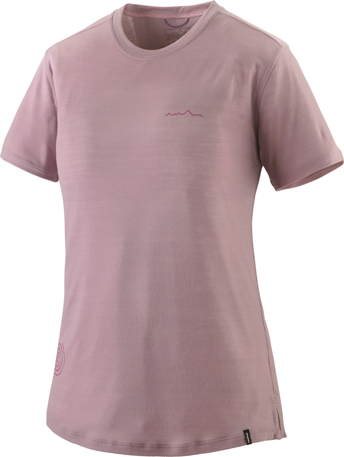 Patagonia Cap Cool Merino Blend Graphic Shirt Womens Multi-Pitch: Quiet Violet