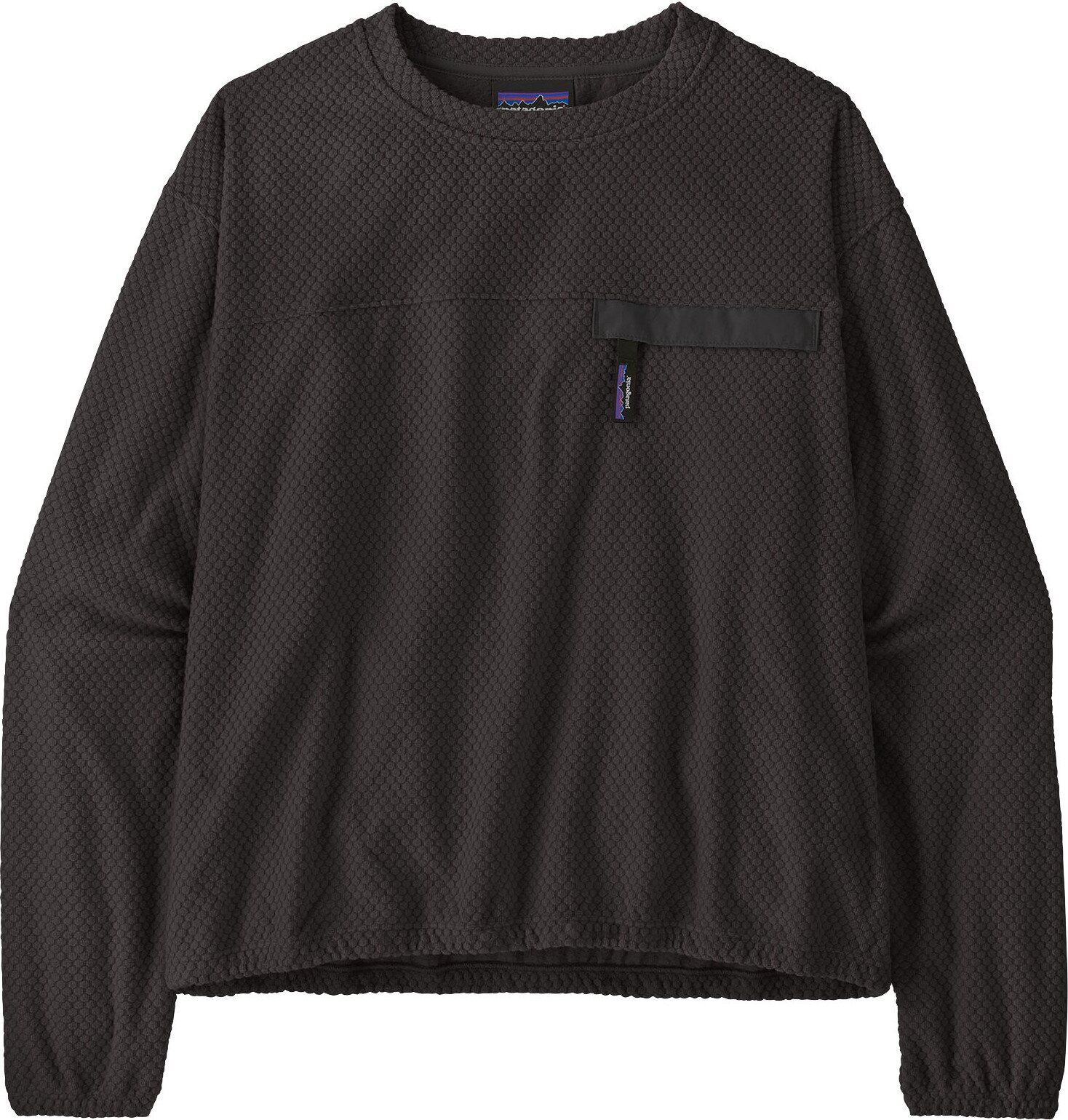 Patagonia Textured Fleece Crewneck Womens Black