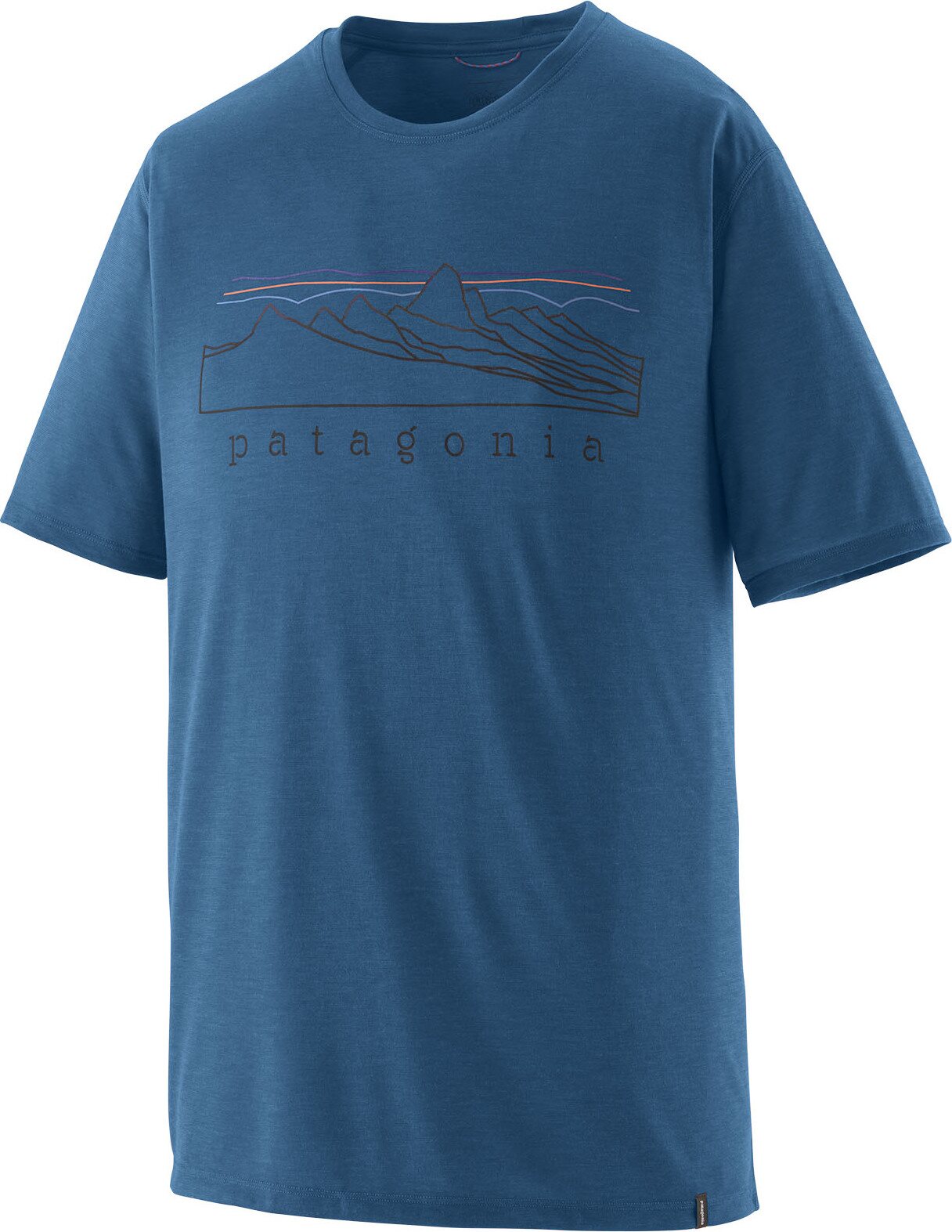 Patagonia Cap Cool Trail Shirt Stratapeaks Mens Aquatic Blue