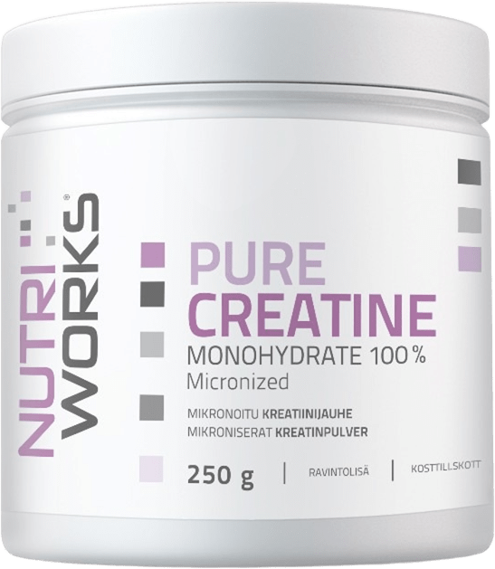 Nutri Works Pure Creatine Monohydrate 250g Maustamaton