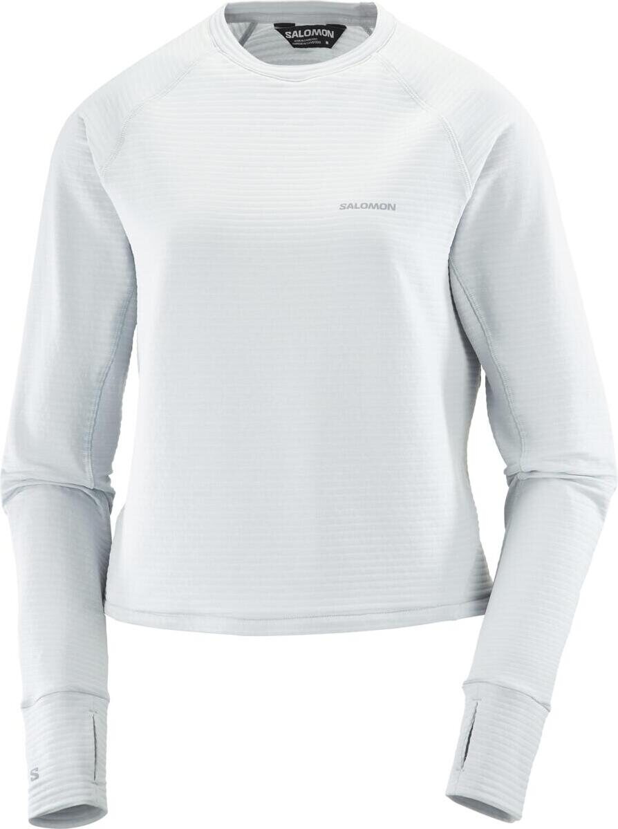Salomon Essential Lightwarm Crewneck Womens Pearl Blue