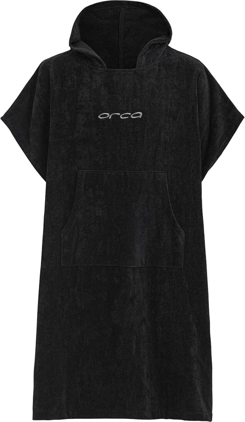 Orca Cotton Poncho Black