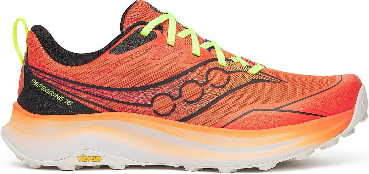 Saucony Peregrine 16 Mens Fire / Black