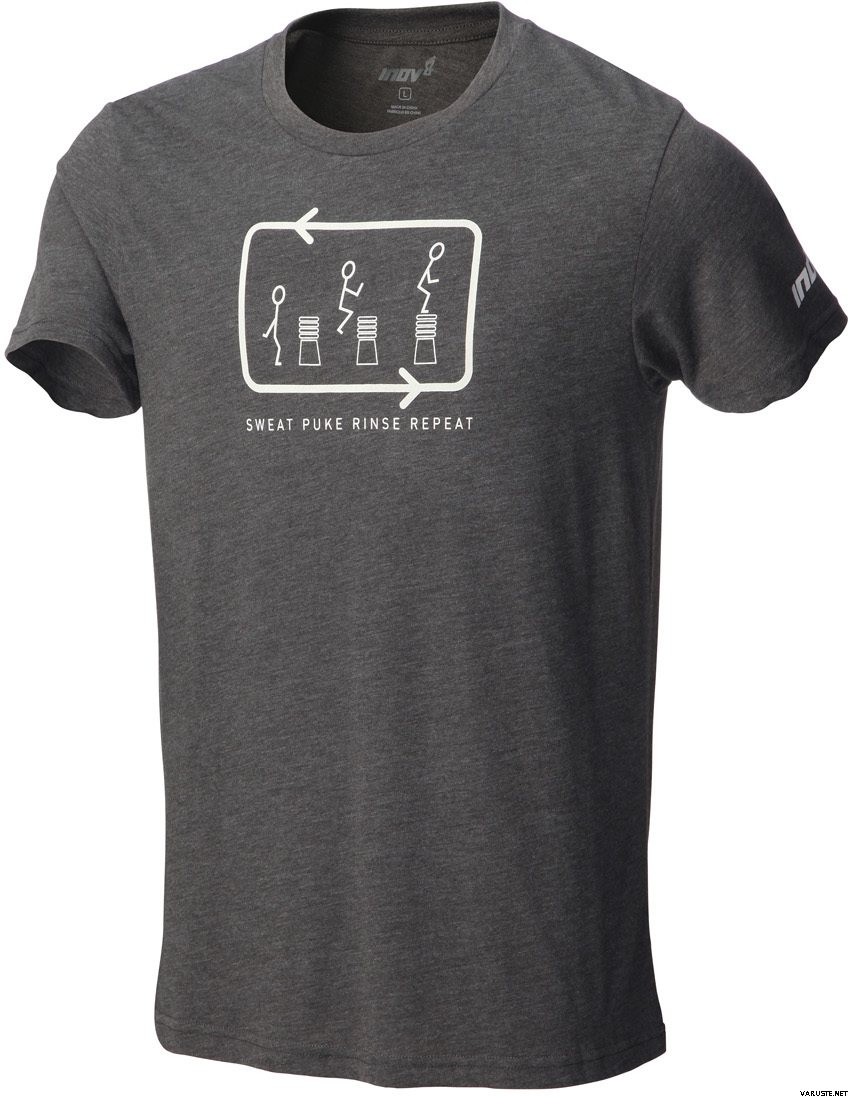 Inov-8 FF Tri Tee Men - Sweat Puke Rinse Repeat Raven