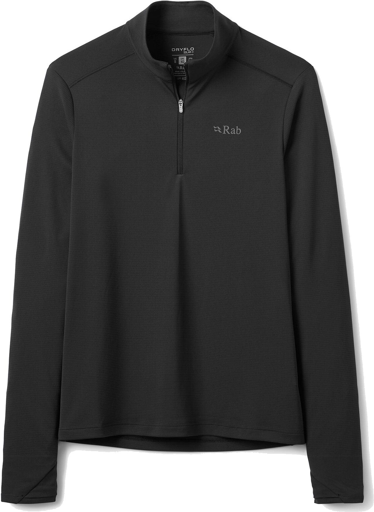 Rab Force LS Zip Womens Black