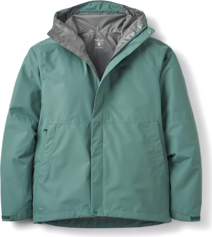 Rab Downpour Jacket Mens Sage