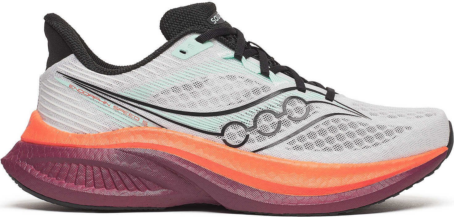 Saucony Endorphin Speed 5 Mens White / Crimson