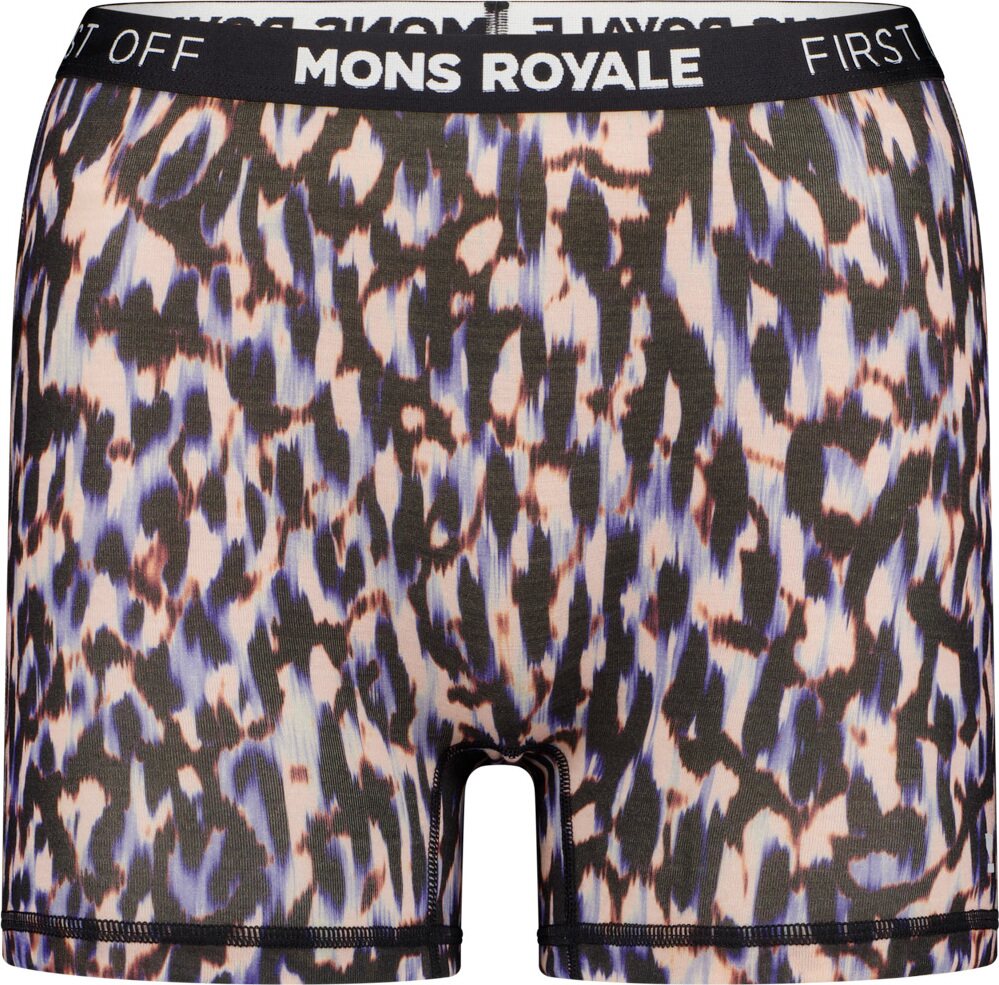 Mons Royale Hannah Hot Pant Rock Leopard