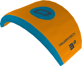 Ozone Powerpack Parawing 3.6m² Custom colors: Marine Blue/Marine Blue/Orange (IIO)