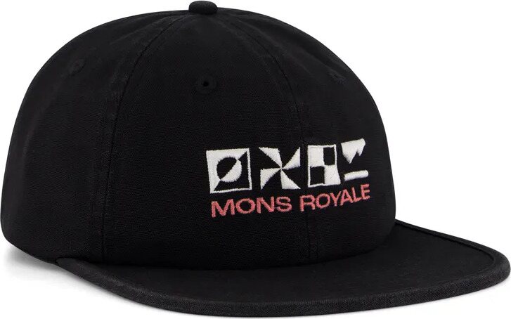 Mons Royale Roam 6 Panel Cap Vintage Black