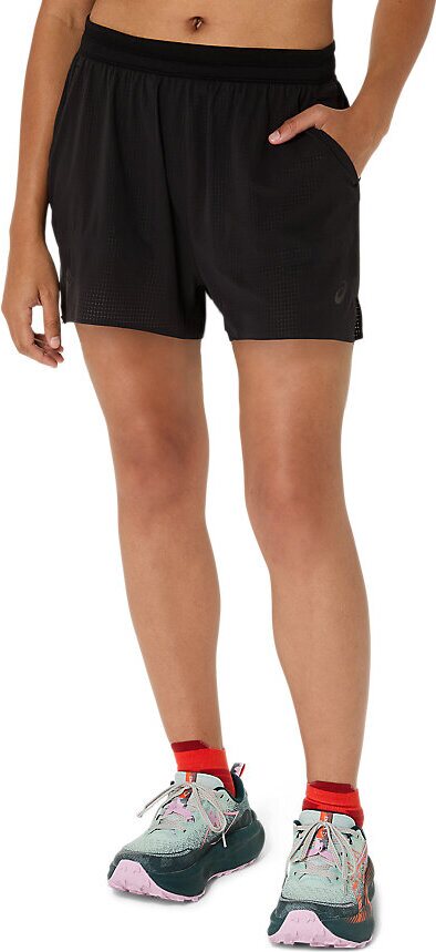 Asics Fujitrail Elite Short Womens Performance Black