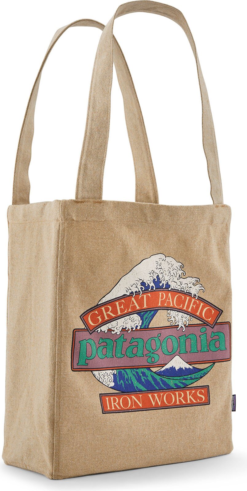 Patagonia Recycled Market Tote Great Waves: Classic Tan