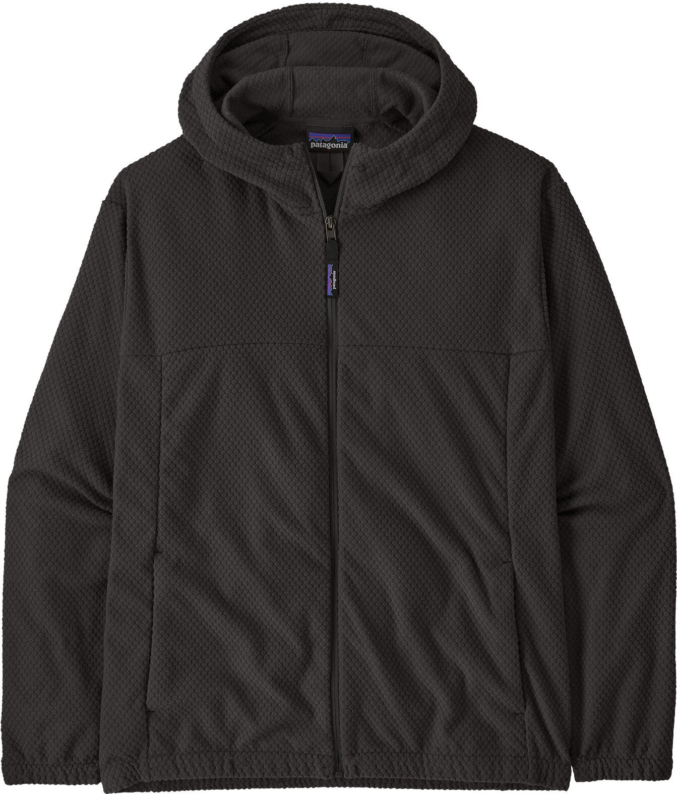Patagonia Textured Fleece Hoody Mens Black