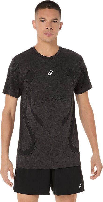 Asics Road Seamless Short Sleeve Top Mens Performance Black
