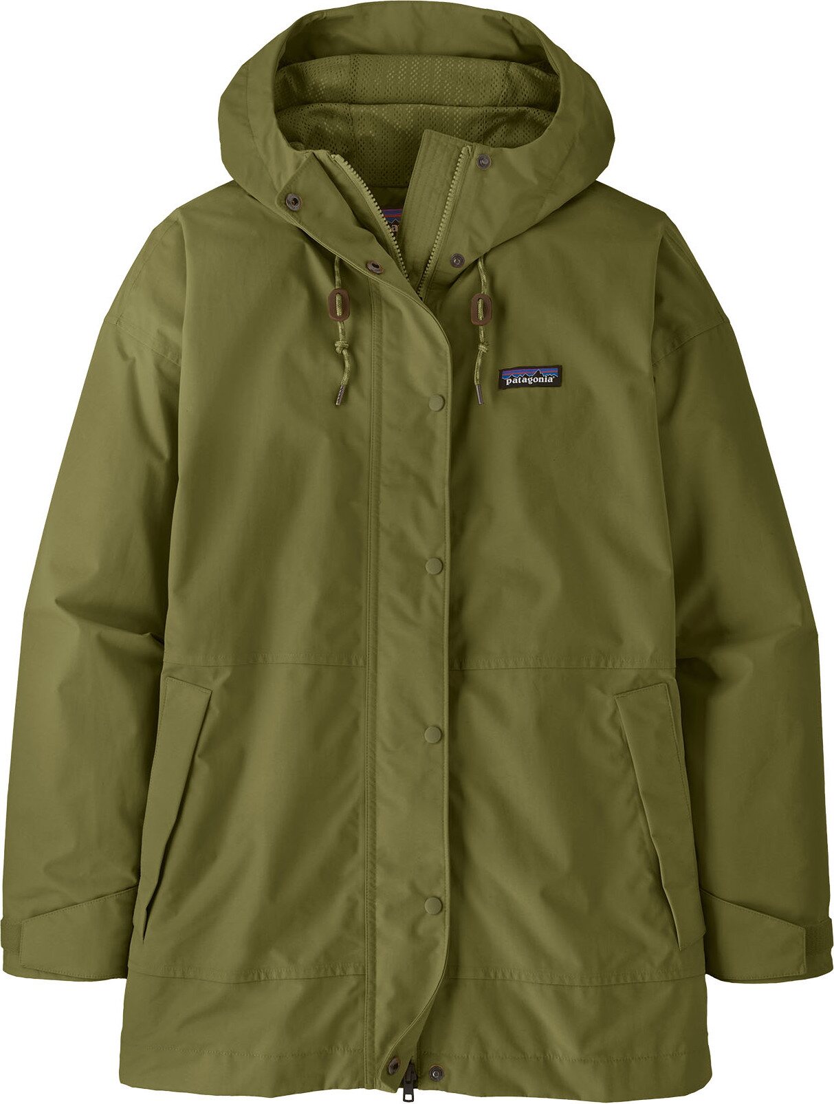 Patagonia Outdoor Everyday Rain Jacket Womens Caper Green