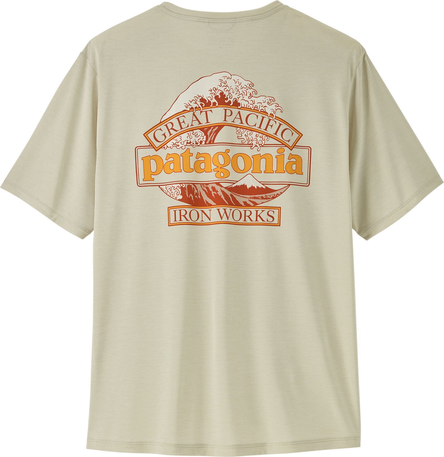 Patagonia Cap Cool Daily Shirt Mens - Great Waves Dyno White