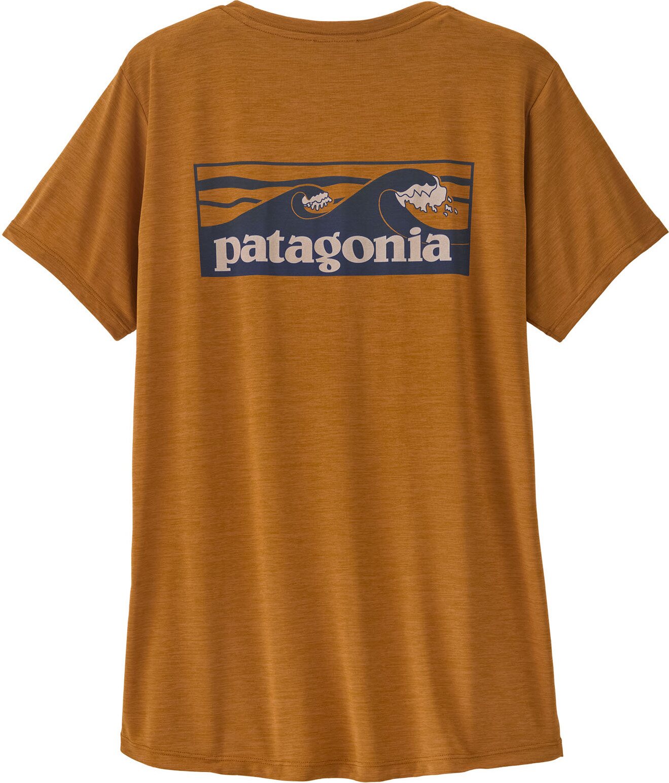 Patagonia Cap Cool Daily Shirt Womens - Boardshort Logo Cinnamon Brown - Dark Cinnamon Brown X-Dye