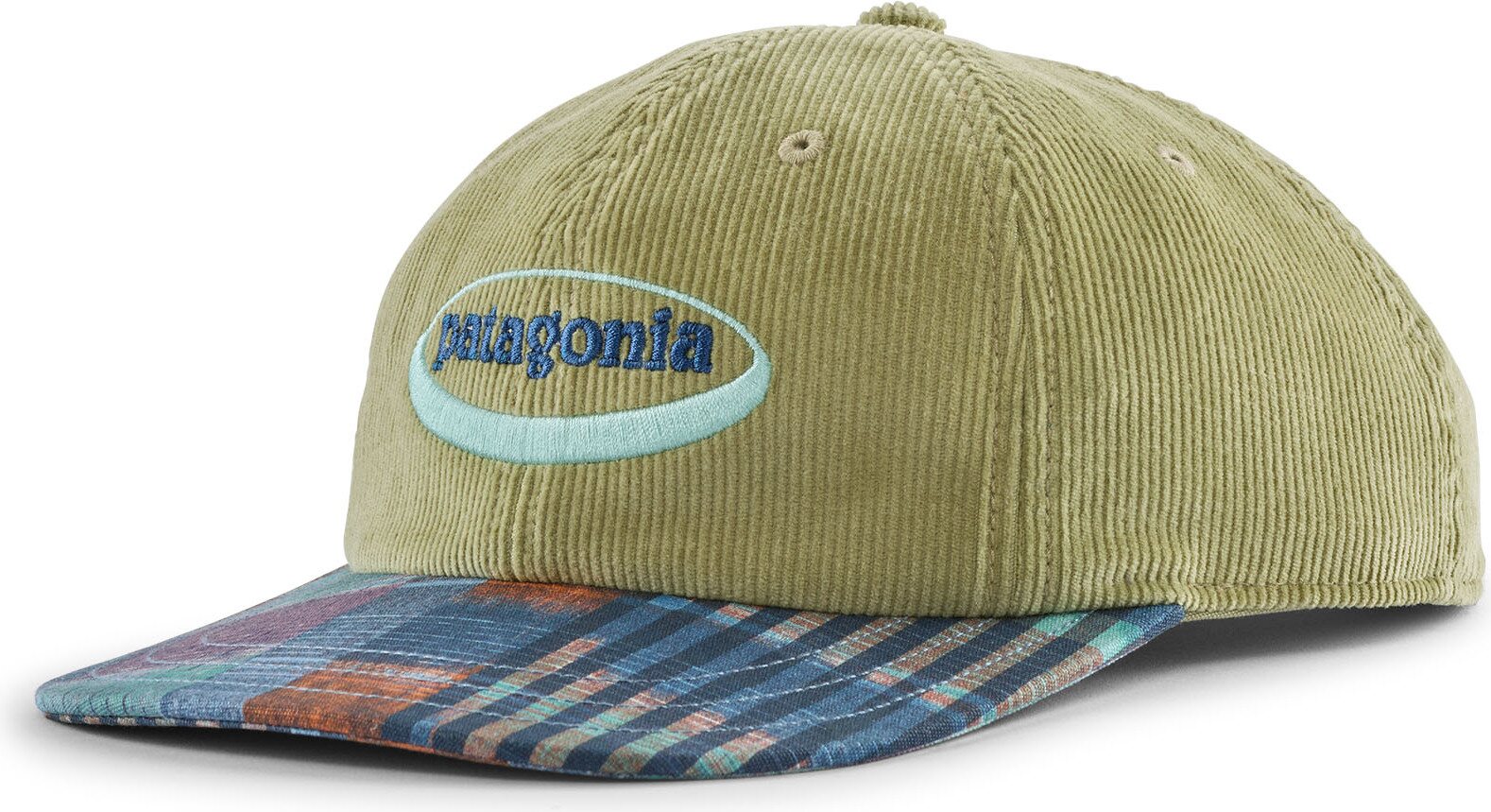 Patagonia Corduroy Cap '95 Oval Logo: Gumtree Green